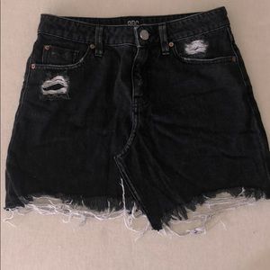 Urban outfitters black denim skirt